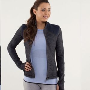 Lululemon Forme Jacket Reversible Slub Denim Inkwell / Inkwell